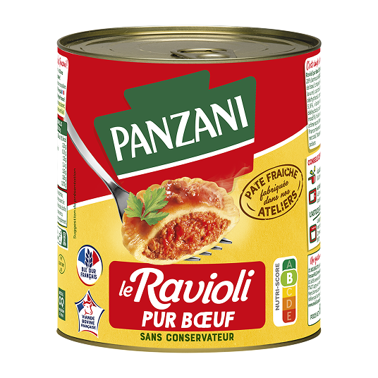 Boîte de conserve le Ravioli pur bœuf Panzani